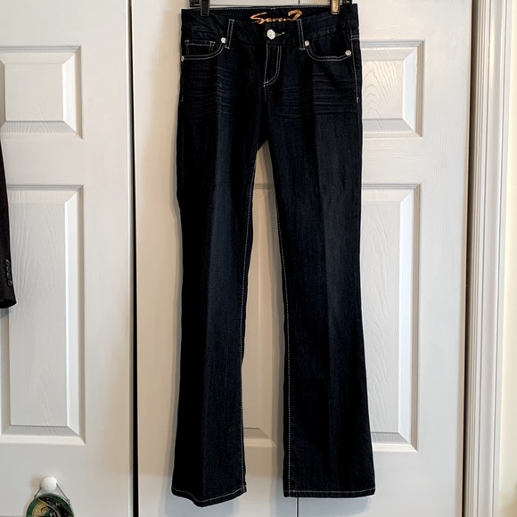 7 Seven, bootcut Jeans with Back Bling Pockets, size, 27, NWOT - Picture 4 of 12